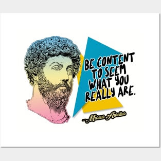 Marcus Aurelius Philosophy Quote Statement Typography Design Posters and Art